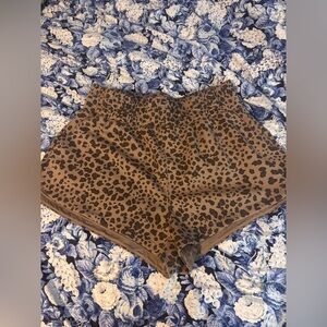 Leopard Print Athletic Shorts for Women